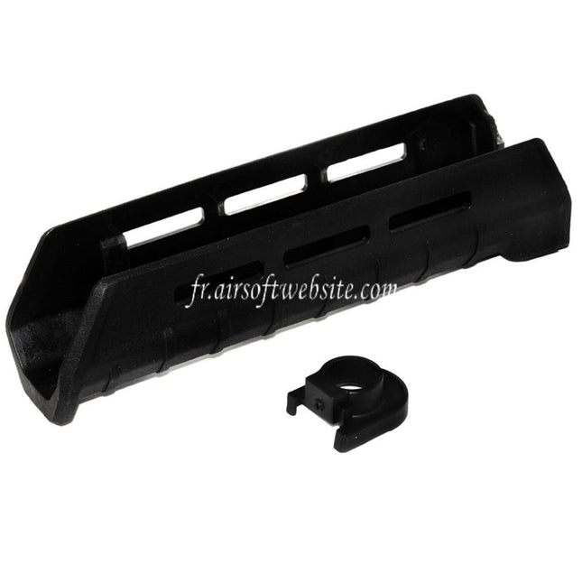 CYMA 198mm Polymère ZHUKOV Style AKM M-LOK Bas Garde-Main System Convient pour CYMA CM077E AK Zhukov Série AEG Fusil Airsoft Noir