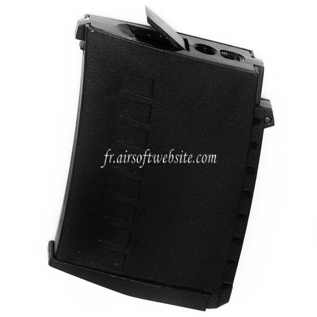 CYMA 300 Billes Polymère Hi-Cap Chargeur Convient pour Real Sword RS / S&T / CYMA / Tokyo Marui SVD Dragunov Série AEG Sniper Fusil Airsoft Noir