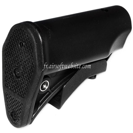 CYMA LWRCI Style Compact Rétractable Crosse Convient pour M4 M16 CYMA CM041H MP5 AEG Fusil Airsoft Noir