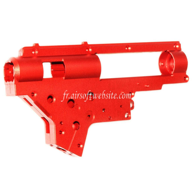CYMA CNC Aluminum 8mm QD Vitesse Boîte Boîtier Convient pour CYMA Platinum Série SR25 QBS Série AEG Fusil Airsoft Rouge