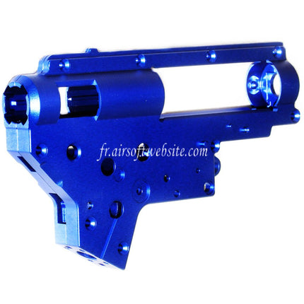 CYMA CNC Aluminum 8mm QD Vitesse Boîte Boîtier Convient pour CYMA Platinum Série M4 QBS Série AEG Fusil Airsoft Bleu