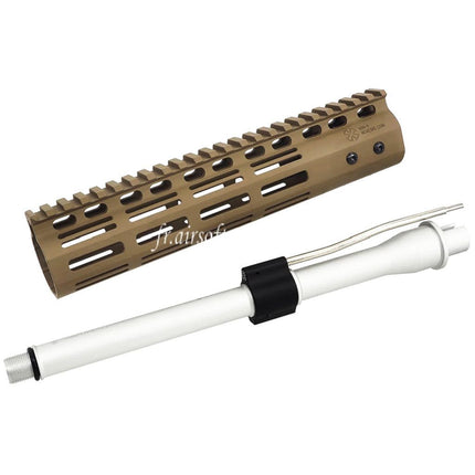 CYMA CGS Noveske N4 9.5 M-Lok Rail de Garde-Main avec Canon Extérieur Convient pour CYMA CGS AR M4 Tokyo Marui M4 MWS GBB Fusil Airsoft