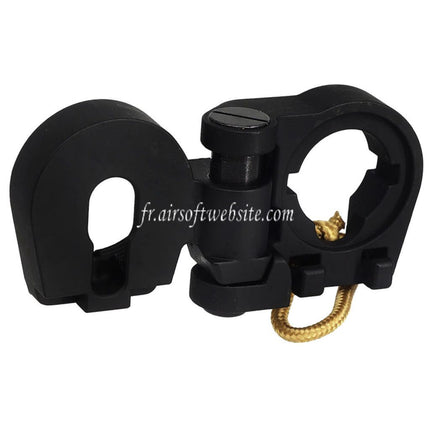 APS Métal Pliable Crosse Adaptateur Convient pour APS PER EMG GBox M4 Série GBB Fusil Airsoft Noir