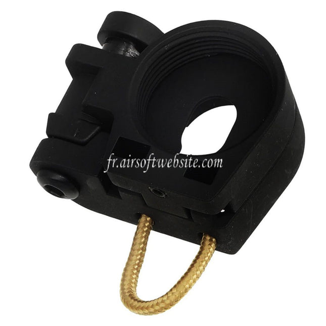 APS Métal Pliable Crosse Adaptateur Convient pour APS PER EMG GBox M4 Série GBB Fusil Airsoft Noir