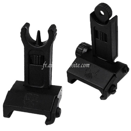 APS New Phantom Klappvisier vorne passend für 20mm 1913 Picatinny Schiene M4 M16 AEG Airsoft Gewehr