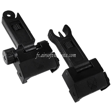 APS New Phantom Klappvisier vorne passend für 20mm 1913 Picatinny Schiene M4 M16 AEG Airsoft Gewehr
