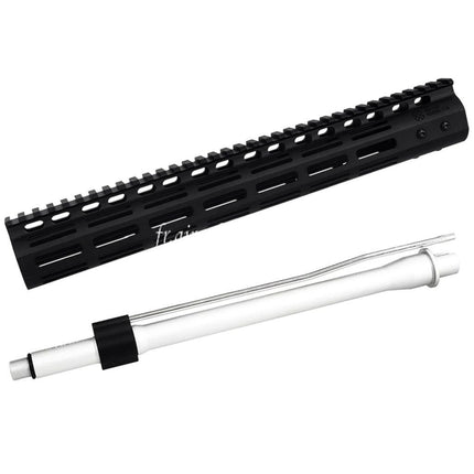 CYMA CGS Noveske N4 13.5 M-Lok Rail de Garde-Main avec Canon Extérieur Convient pour CYMA CGS AR M4 Tokyo Marui M4 MWS GBB Fusil Airsoft