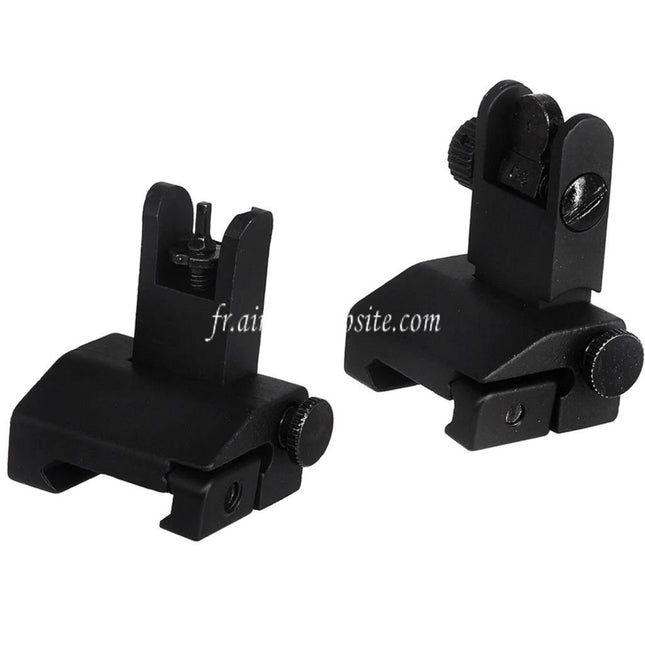 CYMA Métal Rabattable Guidon Hausse Convient pour 20mm 1913 Picatinny Rail M4 M16 AEG Fusil Airsoft