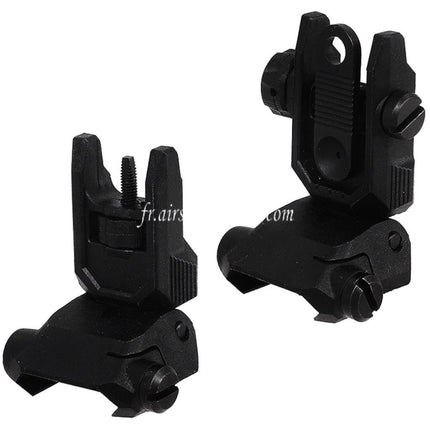 CYMA Verbesserter Polymer KRISS Vector Style Klappbarer Visiersatz, passend für 20mm 1913 Picatinny Schiene AEG Airsoft Gewehr