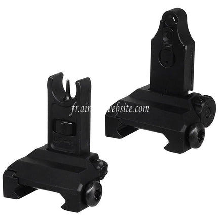 CYMA Metall Spikes Klappvisier Visier Passend für 20mm 1913 Picatinny Schiene M4 M16 AEG Airsoft Gewehr