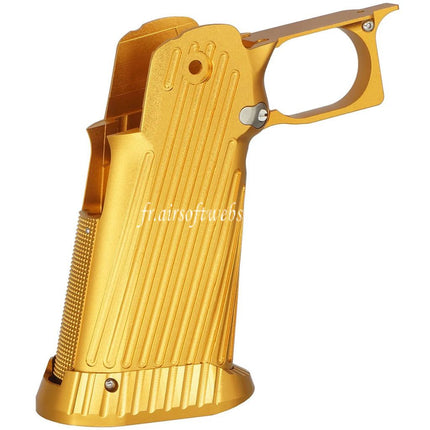 5KU CNC Aluminum Poignée Type-2 Convient pour Tokyo Marui Hi-Capa 5.1 4.3 Série GBB Pistolets Airsoft