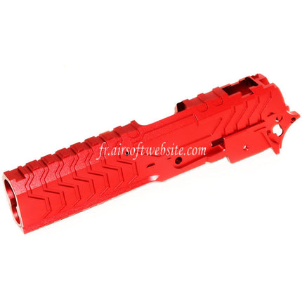 5KU CNC Aluminium Matrix Style Glissière et Milieu Châssis Set Convient pour Tokyo Marui Hi-Capa Série GBB Pistolet Airsoft