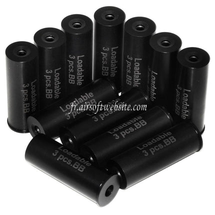 APS 12er-Pack 3-Kugel-Schrotpatronen passend für APS Striker 12 CAM870 MK2 Airsoft-Schrotflinte