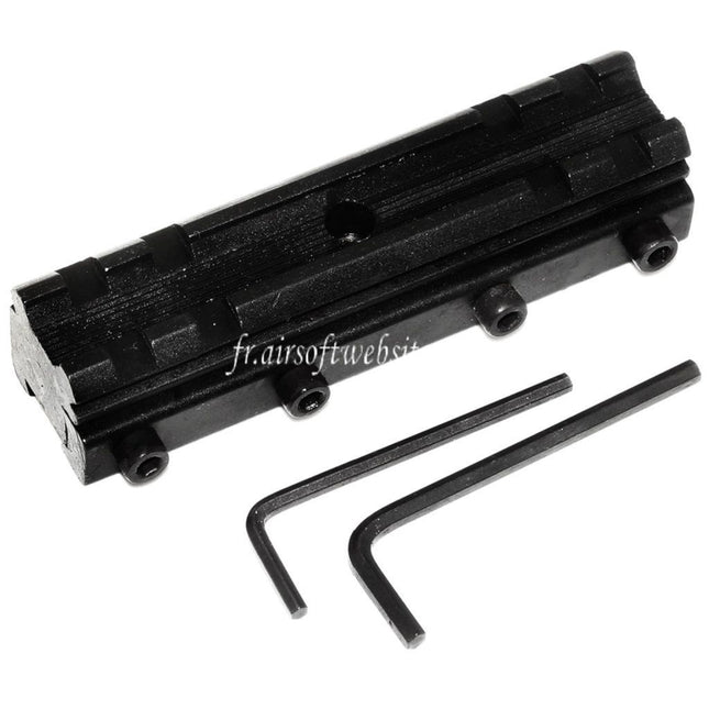 CYMA 20mm Riser Lunette Montage Base Convient pour 12mm Dovetail Montage Noir