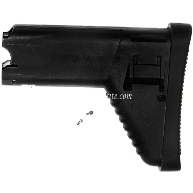 CYMA 180mm Polymère Rétractable Butt Crosse Convient pour CYMA Cybergun SCAR Série AEG Fusil Airsoft Noir