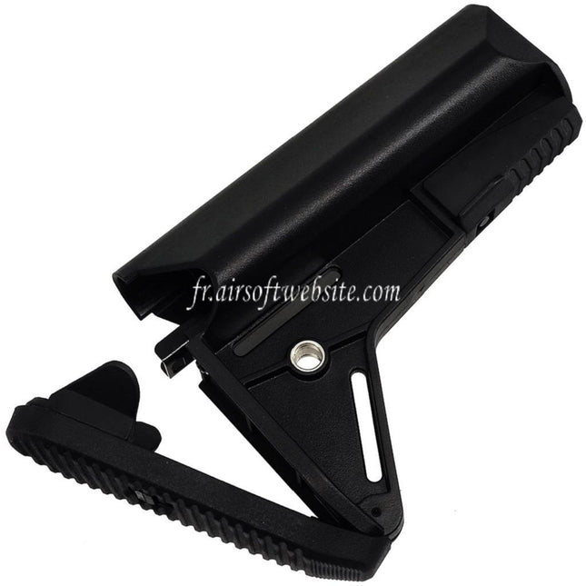 CYMA Enhanced Polymère Crane Crosse Convient pour CYMA AR47 M4 Série AEG Fusil Airsoft Noir