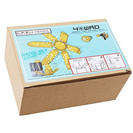 40Max 40WAD 40mm Gas Grenade Cartridge with 30 Plastic Wad Caps
