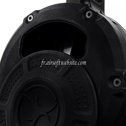 Action Army 350 Schuss Schnelllade Gas Trommelmagazin Passend für AAP-01 EMG SAI BLU E&C APS ARMY BELL UMAREX Elite Force VFC AW WE Tokyo Marui G17 G18C G-Serie GBB Airsoft Pistole