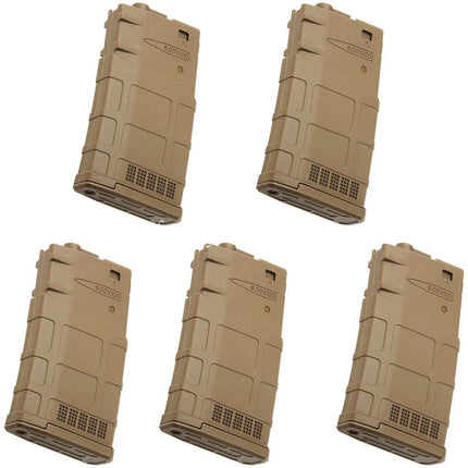 ARES 5 Stück 130 Schuss Mid-Cap Magazin Passend für ARES AR308 SR25 M110 Serie AEG Airsoft Gewehr