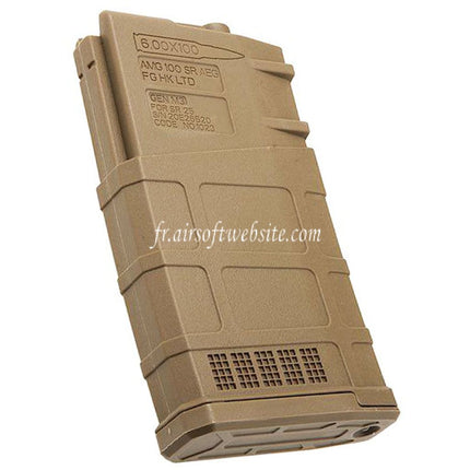 ARES 5 Stück 130 Schuss Mid-Cap Magazin Passend für ARES AR308 SR25 M110 Serie AEG Airsoft Gewehr