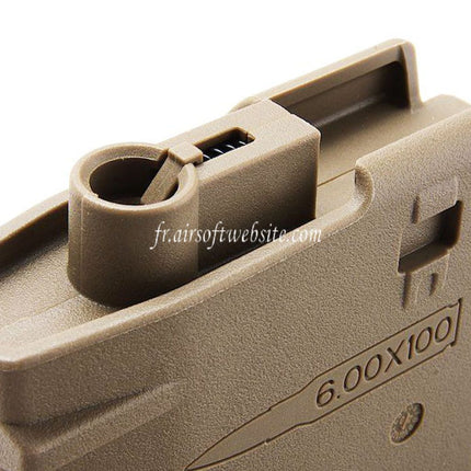 ARES 5 Stück 130 Schuss Mid-Cap Magazin Passend für ARES AR308 SR25 M110 Serie AEG Airsoft Gewehr