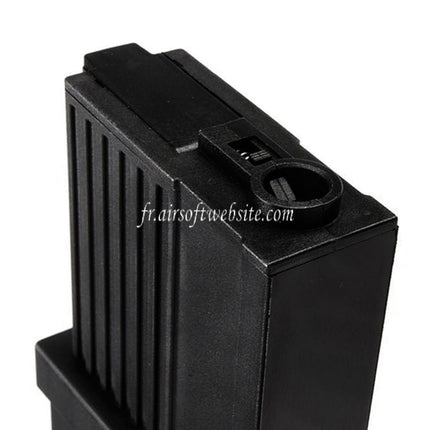 CSI AIRSOFT 225 Kugeln Polymer Hi-Cap Magazin Passend für CSI XR-5 Serie AEG Gewehr Schwarz