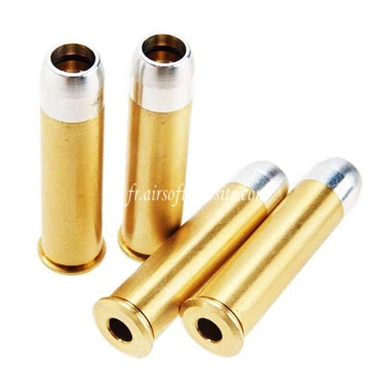 King Arms 6 Stück Metallpatronen Set Passend für King Arms Python.357 Version 2 Serie Gas Airsoft Revolver