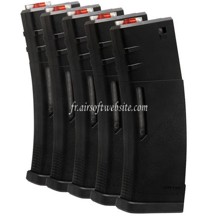 KRYTAC Swappable 30/120 Round Polymer Magazine Fits M4 M16 Series AEG Airsoft Rifle Black