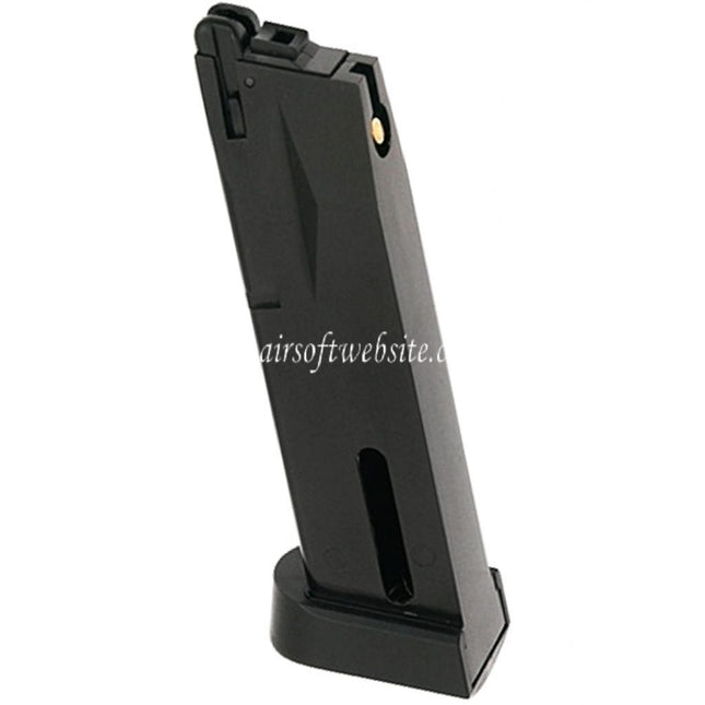 KJ WORKS 25 Billes Co2 Chargeure Convient pour KJ SRC Tokyo Marui WE M9 Série GBB Pistolet Airsoft Noir