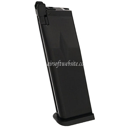 KJ WORKS 28 Billes Gaz Chargeure KP-05 KP-06 KP-08 KP-11 Convient pour Hi-Capa Série GBB Pistolet Airsoft Noir