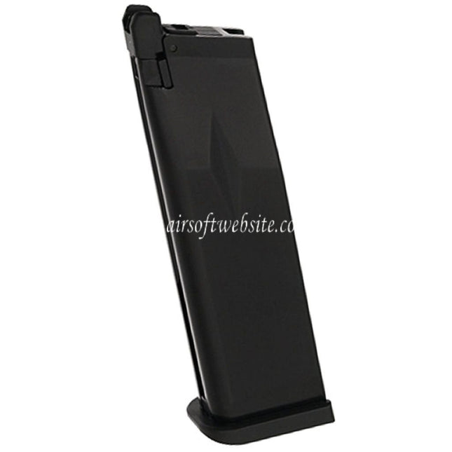 KJ WORKS 28 Billes Gaz Chargeure KP-05 KP-06 KP-08 KP-11 Convient pour Hi-Capa Série GBB Pistolet Airsoft Noir