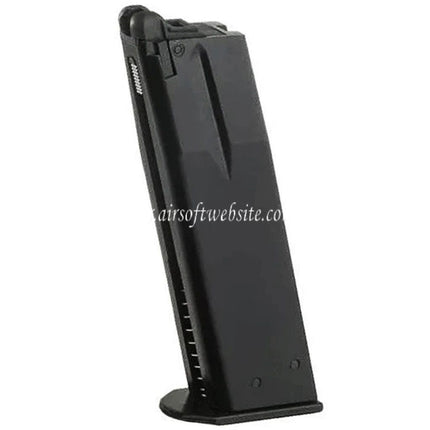 KJ WORKS 25 Billes Gaz Chargeure Convient pour KJ KP-09 CZ-75 KP-15 Shadow 2 Série GBB Pistolet Airsoft Noir