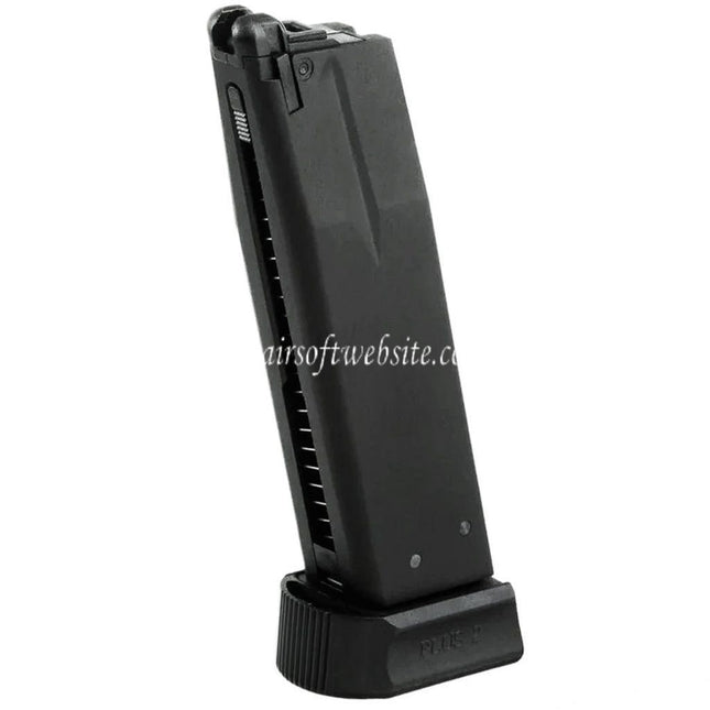 KJ WORKS 26 Billes Gaz Chargeure Convient pour KJ KP-15 Shadow 2 KP-09 CZ-75 Série GBB Pistolet Airsoft Noir