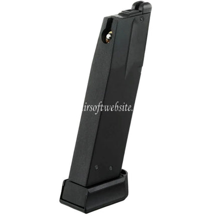 KJ WORKS 26 Billes Gaz Chargeure Convient pour KJ KP-15 Shadow 2 KP-09 CZ-75 Série GBB Pistolet Airsoft Noir
