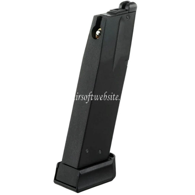 KJ WORKS 26 Billes Gaz Chargeure Convient pour KJ KP-15 Shadow 2 KP-09 CZ-75 Série GBB Pistolet Airsoft Noir