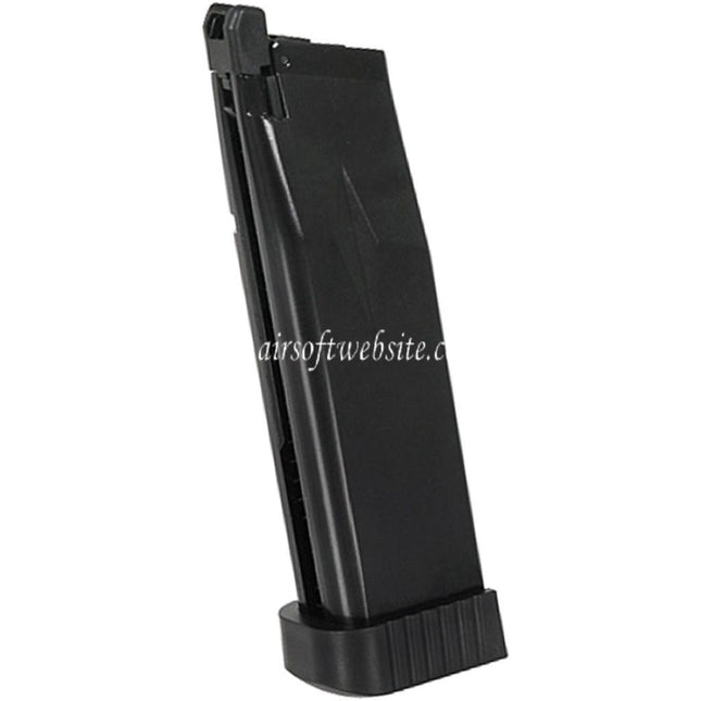 KJ WORKS 28 Billes Gaz Chargeure KP-06 Convient pour Hi-Capa Série GBB Pistolet Airsoft Noir