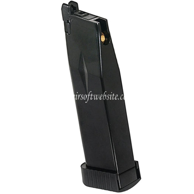 KJ WORKS 28 Billes Gaz Chargeure KP-06 Convient pour Hi-Capa Série GBB Pistolet Airsoft Noir