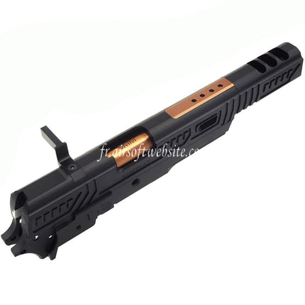 5KU CNC Aluminum Limcat Sabercat Style Canon Glissière Milieu Châssis Kit Complete Set Convient pour Tokyo Marui Hi-Capa Série GBB Pistolets