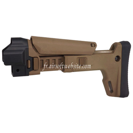 5KU ACR Style 7-emplacements Pliante Rétractable Crosse Convient pour VFC UMAREX HK MP5 Série AEG Fusil