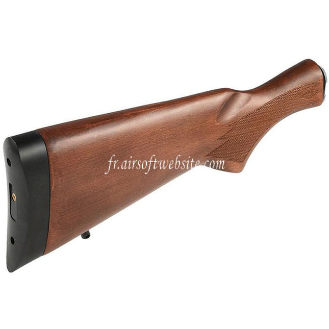 GOLDEN EAGLE Bois véritable Crosse fixe avec Réservoir de Gaz Convient pour GOLDEN EAGLE 8870 M870 Série Gas Pump Action Shotgun