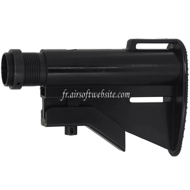 CYMA CGS N23 Raccourcie Crosse avec Tube à 5-Positions Convient pour CYMA CGS Tokyo Marui M4 Série MWS GBB Fusil Noir