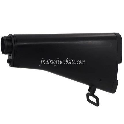 CYMA CGS CAR-15 R607 Style Rétractable Crosse Convient pour CYMA CGS Tokyo Marui M4 Série MWS GBB Fusil Noir
