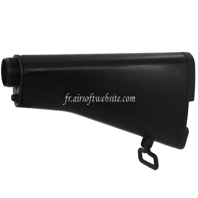 CYMA CGS CAR-15 R607 Style Rétractable Crosse Convient pour CYMA CGS Tokyo Marui M4 Série MWS GBB Fusil Noir