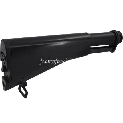 CYMA CGS CAR-15 R607 Style Rétractable Crosse Convient pour CYMA CGS Tokyo Marui M4 Série MWS GBB Fusil Noir