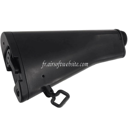 CYMA CGS CAR-15 R607 Style Rétractable Crosse Convient pour CYMA CGS Tokyo Marui M4 Série MWS GBB Fusil Noir
