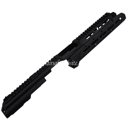 5KU Chassis SAG Style MK3 Monolithic M-Lok Garde-Main Rail Système Railed Couvre Poussière Set Convient pour Tokyo Marui AKM GBB Série Fusils Airsoft Noir