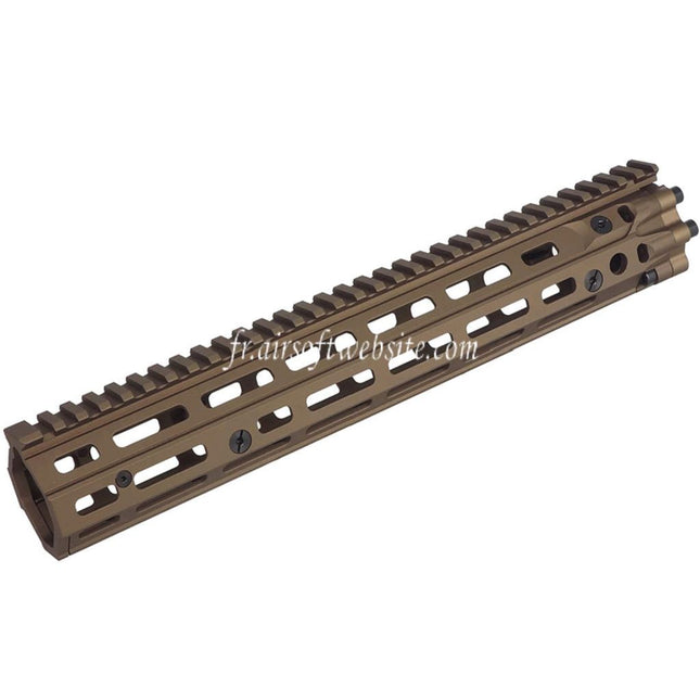 CYMA EMG Daniel Defense Licensed CNC Aluminum 12.5 Pouces Free Float M-LOK RIS III Rail de Garde-Main Convient pour M4 M16 Série AEG Fusil Airsoft