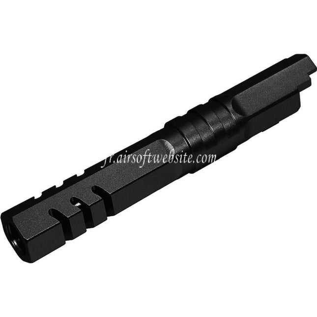 5KU 4.3 pouces CNC Aluminum Hexagone Canon Extérieur +11mm CW Filetage Sens horaire Convient pour Armorer Works WE (WE-TECH) Tokyo Marui Hi-Capa 4.3 Série GBB Pistolets Airsoft
