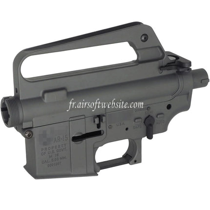 E&C M16VN 604 Style Métal Haut Bas Boîtier Convient pour E&C Tokyo Marui M4 M16 Série AEG Fusil Airsoft Gris