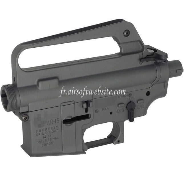 E&C M16VN 604 Style Métal Haut Bas Boîtier Convient pour E&C Tokyo Marui M4 M16 Série AEG Fusil Airsoft Gris